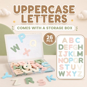 Lettere Magnetiche dell'<span class=keywords><strong>Alfabeto</strong></span> Personalizzabili, Giocattoli Educativi, Set per l'Apprendimento dell'ABC, Materiale Scolastico, Regalo all'Ingrosso, 26 Pezzi con Contenitore - Product Image 2