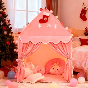Tenda a <span class=keywords><strong>Baldacchino</strong></span> per <span class=keywords><strong>Letto</strong></span> dei Bambini, Portatile per Interni ed Esterni, Castello da Principessa, Casa Gioco per Bambini, Regalo di Natale - Product Image 6