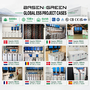แบตเตอรี่ BASENGREEN Eric Huang Eu Stock 15kWh 51.2V 314Ah LiFePO4 แบบติดผนัง พร้อมระบบสื่อสาร CAN - Product Image 3