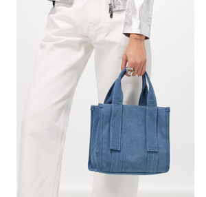 Ladies' casual high-quality canvas <b>drawstring</b> shoulder <b>bag</b>, handbag, crossbody <b>bag</b>, shopping <b>bag</b> - Product Image 2