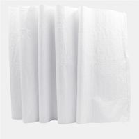 Sac tissé en PP transparent de taille personnalisable 50 kg 20 kg 10 kg pour ciment, farine, engrais, maïs, thermoscellé, gaufré, recyclable