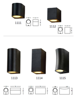 Lampe murale de jardin innovante, design simple et moderne, résistante à l'eau et au soleil, pour intérieur et extérieur