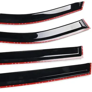 Car Door Deflector For DODGE RAM 4 Runner PMMA 8CM Width Auto Window Sun Visor