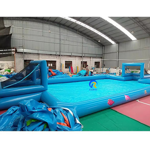 Надувное футбольное поле KARRY Giant из ПВХ по заводской цене с водной горкой и мыльной пленкой, грузоподъемность 300-500 кг, для детей 2-10 лет - Product Image 6