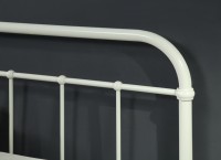 Cadre de lit en métal blanc Queen King Size, montage facile, lit plateforme en acier pour espaces de vie modernes