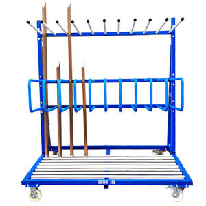 <span class=keywords><strong>Chariot</strong></span> de manutention à 10 compartiments, espacement 110 mm, pour produits finis de portes et fenêtres - Vente chaude - Product Image 1