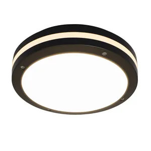 Lampade esterne luci rotonde circolari illuminazione da soffitto a parete per esterni illuminazione a paratia a LED montaggio IP65 IK10