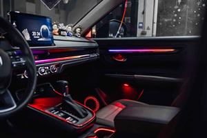 Système d'éclairage intérieur dynamique LED 64 couleurs SJC pour <span class=keywords><strong>Honda</strong></span> <span class=keywords><strong>CRV</strong></span> 2023-2025 – Éclairage d'ambiance automobile Symphony - Product Image 5