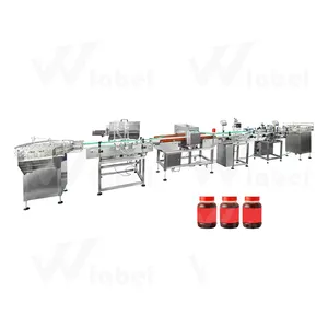 customized salad dressing glass plastic bottling packaging automatic filling capping and labeling line