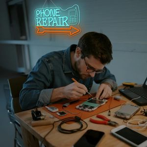 Phone Repair Neon <b>Sign</b> LED indoor hanging ambient light shop <b>sign</b> wall decoration light entrance indicator light luminous <b>sign</b> - Product Image 5