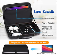 Housse de transport rigide et personnalisée en EVA, pour ordinateur portable et de tablette, à bandoulière
