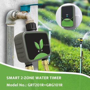 Programmateur d'<span class=keywords><strong>arrosage</strong></span> intelligent <span class=keywords><strong>WiFi</strong></span> Garmerain GWT201R 2 zones, contrôleur d'irrigation programmable 1h-12h, <span class=keywords><strong>arrosage</strong></span> automatique de pelouse et de jardin 0,5-8 - Product Image 4