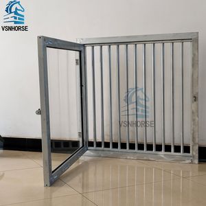 Fenêtres <span class=keywords><strong>de</strong></span> ventilation d'écurie équestre à ouverture battante en acier galvanisé durable sur mesure, protection des chevaux, garantie <span class=keywords><strong>de</strong></span> 3 ans, écuries pour chevaux - Product Image 5