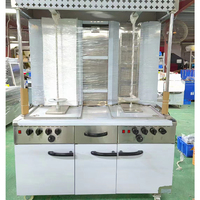 Machine à kebab de haute qualité à 4/8 brûleurs avec armoire Shawarma à gaz automatique commercial pour rôtisserie