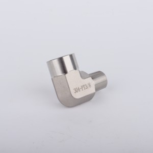 High Quality High Pressure Female/Male <strong>NPT</strong> <strong>1</strong>/<strong>4</strong> Right Angle 90 Degree Pipe Fitting 304 Stainless Steel Elbow - Product Image 4