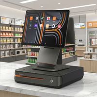 SUNMI Terminal de point de vente de bureau tout-en-un avec écran tactile, imprimante thermique intégrée, Android NFC pour la vente au détail, supermarché, point de vente