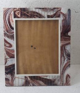 <b>Resin</b> Shaded Brass Inlay Photo <b>Frame</b> - Product Image 1