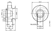 Ventilador de Refrigeración de Alto Rendimiento GR31M-6ID.BF.2R 1PH RH31M-6ID.BD.2R para Refrigeración Industrial