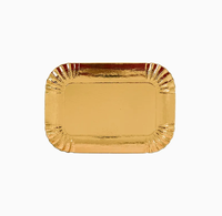 Assiette à gâteau en papier ronde et rectangulaire, plateau à gâteau en papier, assiette en papier pour fête