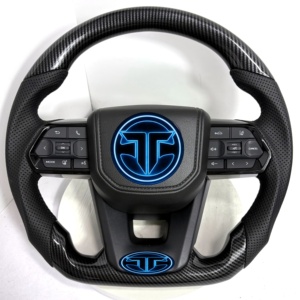 Volante de Cuero para <span class=keywords><strong>Toyota</strong></span> Prado Land Cruiser Camry Corolla <span class=keywords><strong>GR</strong></span> LC300 LC250 LC200 LC105 LC79 LC70 LC76 N70 N80 - Product Image 1