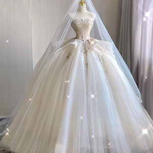 navy blue dress for baby girl Jewel Beading Lace A-line Wedding Dress With Belt