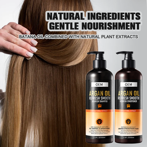 Set de Cuidado Capilar de 500 ml de la <span class=keywords><strong>Mejor</strong></span> Calidad, Champú Antiencrespamiento con Aceite de Argán <span class=keywords><strong>y</strong></span> Coco Natural, Tratamiento Capilar Orgánico Nutritivo e Hidratante - Product Image 2