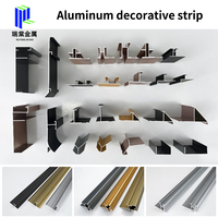 Bande de finition décorative de luxe en alliage pour carrelage, joint plat micro-coudé, pour murs et sols, vente en gros d'usine