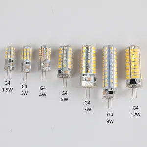 고품질 LED 전구 G4 G9 GY6.35 G5.3 BA15D 12V 24V 220V 멀티 와트 에너지 절약 하이라이트 G4 G9 핀 LED 작은 전구