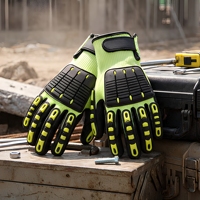 Guantes con Certificación PPE SNELL, Palma con Absorción de Impactos TPR, Guantes Anticorte ANSI A3 para Operaciones Mecánicas en Exteriores
