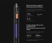 Juego de Destornilladores Eléctricos Inalámbricos de Precisión, Mini Destornillador Industrial de 3.7V, 3Nm de Torque Máximo, 250rpm, Batería Recargable