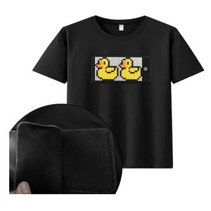 T-Shirt in Cotone 100% con Display LED RGB Programmabile Liberamente da Smartphone, per Testi, Grafiche e Animazioni, per Uomo e Donna - Product Image 4