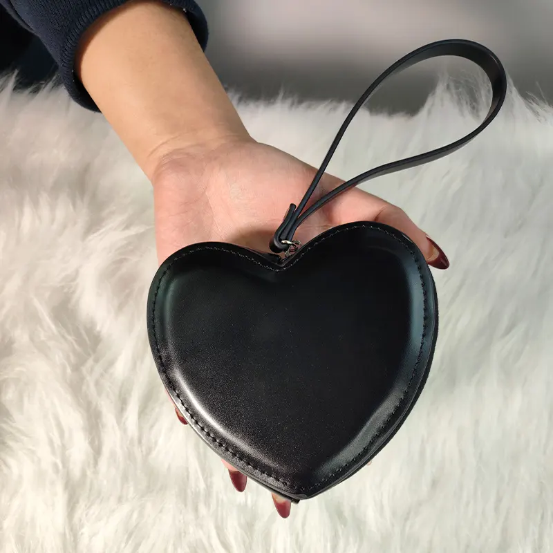 Siyah Minimalist kadın fermuar cüzdan engelleme kredi ile kart tutucu yeni tasarım PU deri çanta parlak astar malzemesi