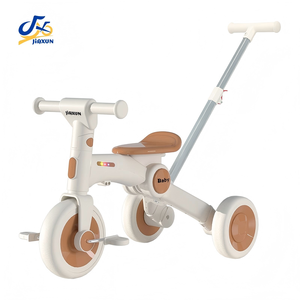 Tricycle pliable pour enfants avec poignée de poussée, siège inclinable, poussette-vélo pour tout-petits, garçons et filles - Product Image 6