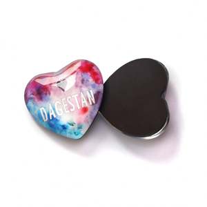 Imanes de Cristal para Refrigerador con Forma de Corazón Cuadrado Personalizados, Imanes de Cristal para Refrigerador con Forma de Cúpula de Varios Tamaños, Imanes de Recuerdo para Refrigerador - Product Image 3