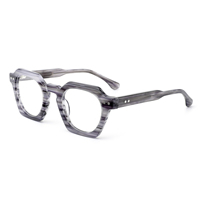 ZOWIN modèle 25041 hommes femmes acétate cadre optique polygonal acétate lunettes cadres rond myopie lunettes cadre Lunettes Lunettes Oculos