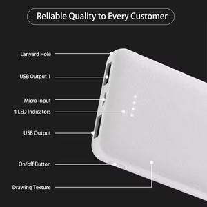 Batería Externa Portátil OEM/ODM PB23 de 5000mAh de Alta Capacidad, Carga Rápida, Salida USB Doble, Ultra Delgada, de Polímero de Litio - Product Image 4
