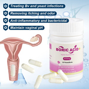 Supposte di Acido Borico per Umidità, Capsule di Probiotici in Polvere, Salute Vaginale, Pulizia Femminile, Equilibrio della Flora e del pH Vaginale - Product Image 2