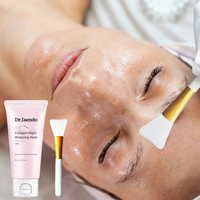 Masque facial en cristal OEM/ODM, crème hydratante de nuit au collagène PDRN pour le visage, tous types de peau, revitalisant pour la peau pendant la nuit