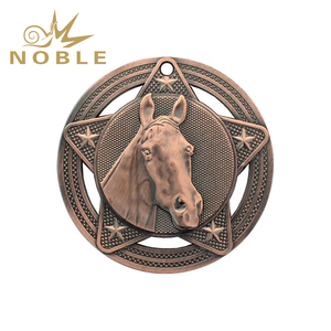 Médaille équestre noble par Infinity Stars Argent antique Chine Fabricant professionnel Médaille <span class=keywords><strong>de</strong></span> <span class=keywords><strong>course</strong></span> <span class=keywords><strong>de</strong></span> <span class=keywords><strong>chevaux</strong></span> Médaille Pferd Horse - Product Image 2