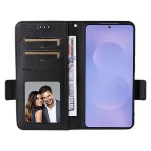 Étui de téléphone portefeuille à rabat en cuir magnétique de luxe avec porte-cartes pour <span class=keywords><strong>Samsung</strong></span> Galaxy S26 <span class=keywords><strong>Ultra</strong></span> S24 FE S25 Edge - Product Image 3