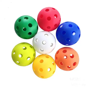 ลูกพิคเคิลบอลพลาสติก PP แบบออกแบบเอง มีรู 26/40 รู มาตรฐาน USAPA สีเขียวเรืองแสง สำหรับฝึกซ้อมและสันทนาการ - Product Image 5