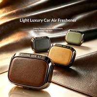 Diffuseur de parfum pour voiture en métal de luxe léger, désodorisant pour grille d'aération, accessoire intérieur pour climatiseur