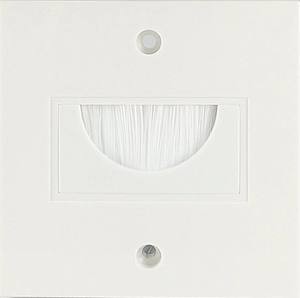 Plaque murale de taille 86 (Royaume-Uni) avec <span class=keywords><strong>brosse</strong></span> semi-circulaire pour passage de câble, fabriquée en Chine, plaque murale de passage de câble 1 gang - Product Image 4