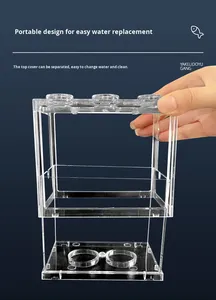 创意现代环保矩形塑料积木斗鱼鱼缸活体宠物观赏客厅景观 - Product Image 2