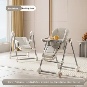Portable pliable multifonctionnel infantile salle à manger chaise ensemble bébé chaise haute à bascule fonctions inclinables formation Booster pour - Product Image 6