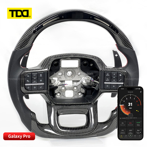 Volant sport en carbone TDD LED pour Ford F150 XLT Raptor Shelby R 2019-2025, volant personnalisé en fibre de carbone véritable - Product Image 4