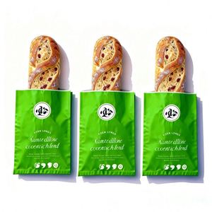Custom Logo Printed Burger Packaging Biodegradable Greaseproof <b>Paper</b> <b>Bags</b> with Screen Printing - Product Image 5