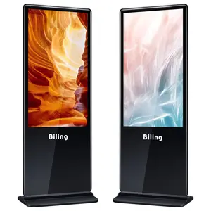 Android Version 21.5" Floor Standing Advertising Display LED/LCD Media Display Digital Signage with Samsung/LG Screen with Touch