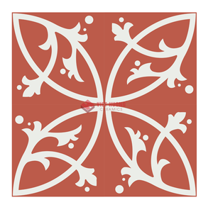 Decorative Handmade Encaustic Cement Tile 200x230mm Vintage Accent Concrete Tile <b>Border</b> Design Wholesale Export - Product Image 1