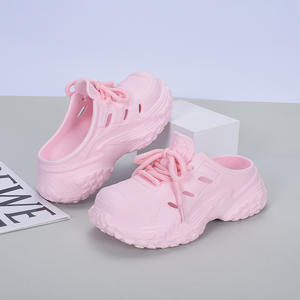 Chaussures d'eau roses à bout fermé pour enfants, sabots de plage à enfiler et à séchage rapide pour garçons, taille 7-14 Hy-2503 - Product Image 1